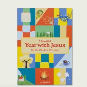 Year with Jesus Devotional Book - Multicolor